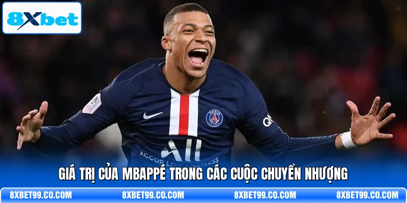 Giá trị của Mbappé trong các cuộc chuyển nhượng